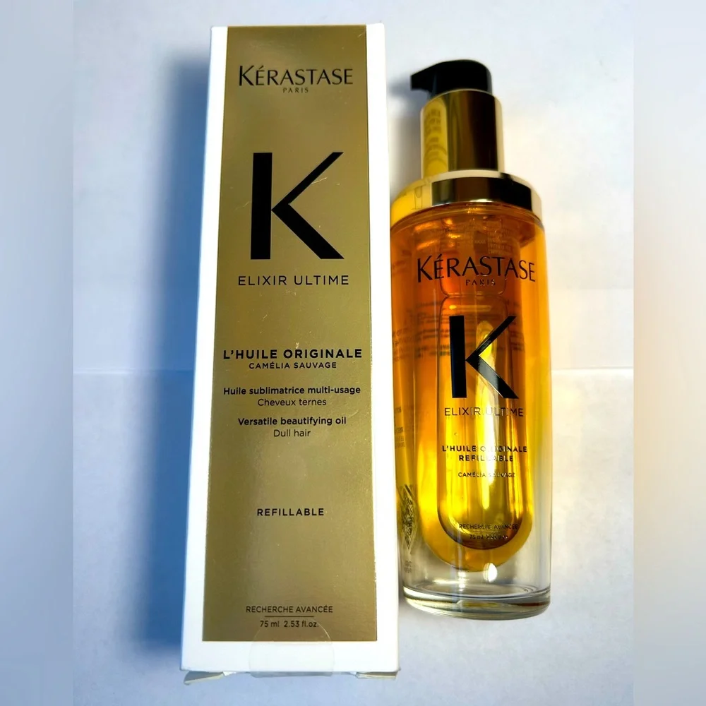 NWT🌷Kerastase Elixir Ultime Refillable Hydrating Hair Oil for Shine